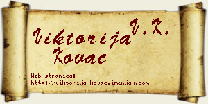 Viktorija Kovač vizit kartica